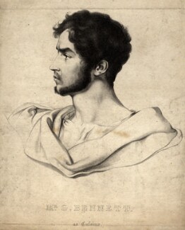 George John Bennett (1800 – 1879) A Shakespearian actor on the London stage from 1820, notably Covent Garden and Drury Lane. Following his success at Sadler’s Wells, his play ‘Justiza’, was accepted by Webster, then the lessee of the Haymarket Theatre. Through his contacts at these theatres, he became an honorary member of the “Jolly Cock’s” from circa 1840 until he left the stage in 1862, and took up photography in Chepstow.